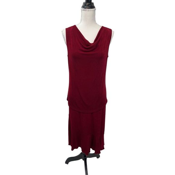 Cittknit Red sleeveless   top with midi skirt - Picture 1 of 14